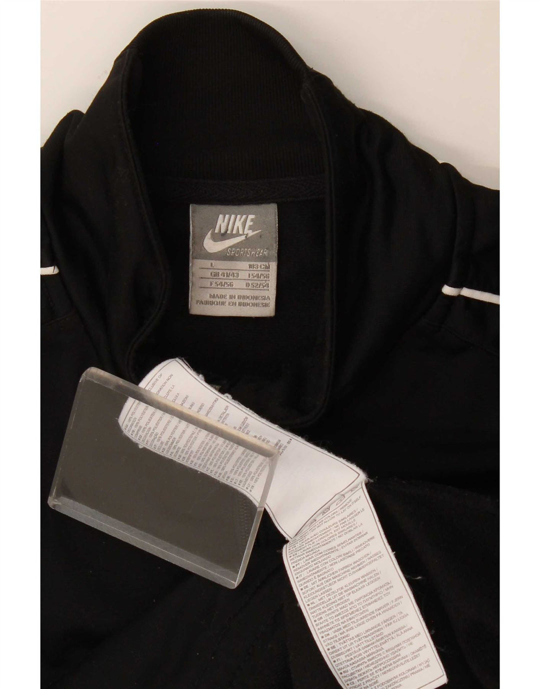 Męska kurtka dresowa Nike UK 41/43, duża, czarna, poliestrowa