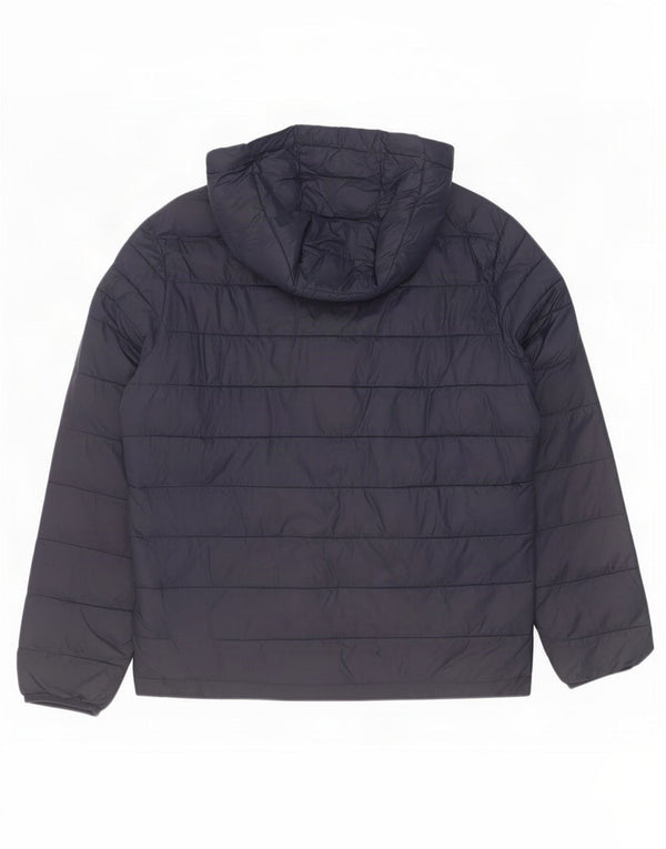 Męska ocieplana kurtka z kapturem Jack & Jones UK 40, duża, granatowa, nylonowa
