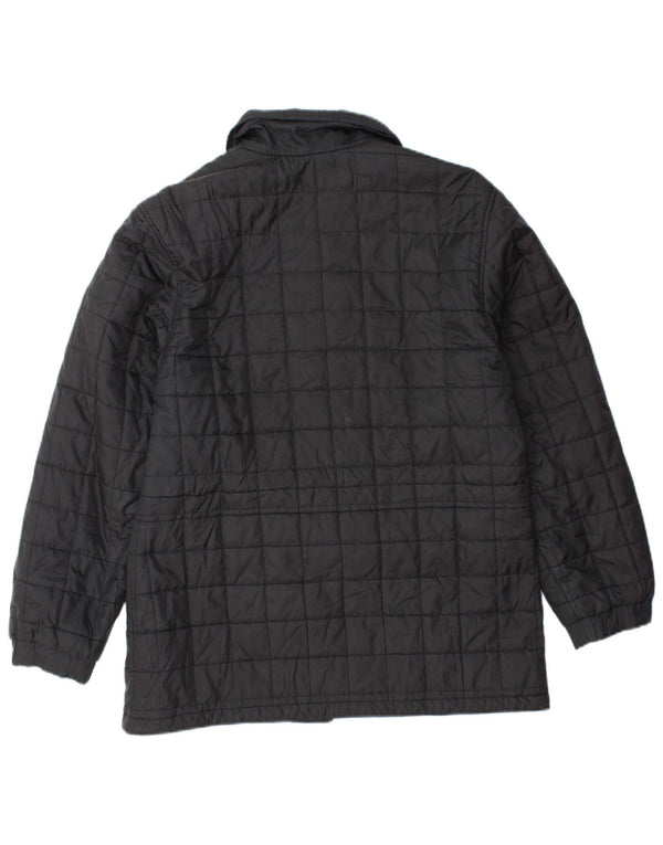 BELFE & BELFE Damska pikowana kurtka UK 14, średni czarny poliester