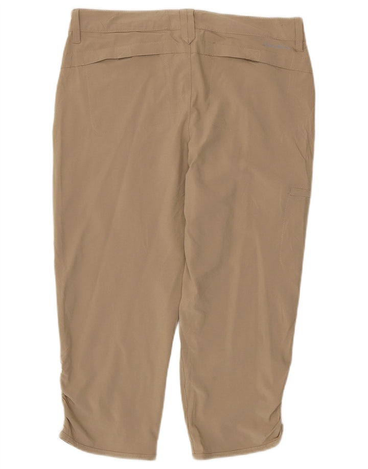 Spodnie damskie EDDIE BAUER Straight Cargo Capri US 6 Medium W30 L21 Beżowe