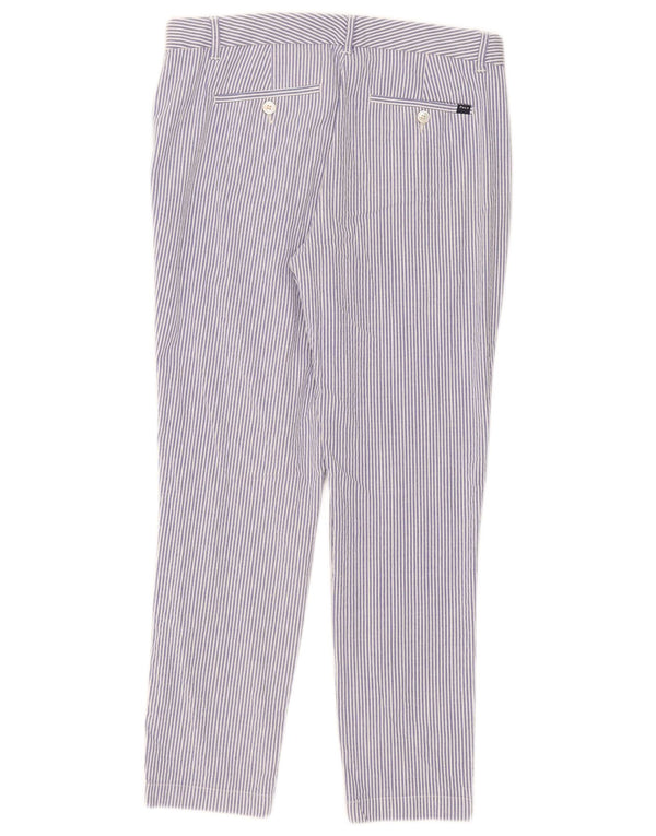 Damskie spodnie chino Polo Ralph Lauren EU 8 Medium W38 L28 Niebieskie prążki