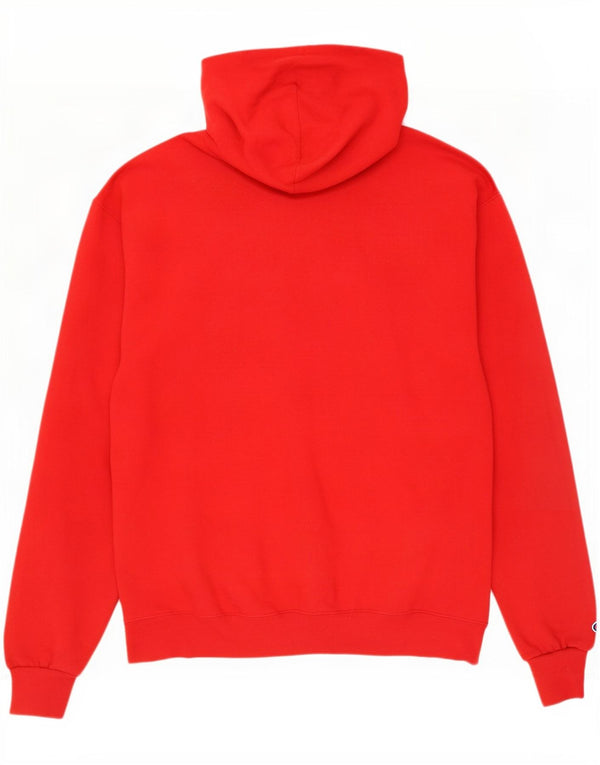 Męski sweter z kapturem Champion Graphic XL, czerwony, bawełniany