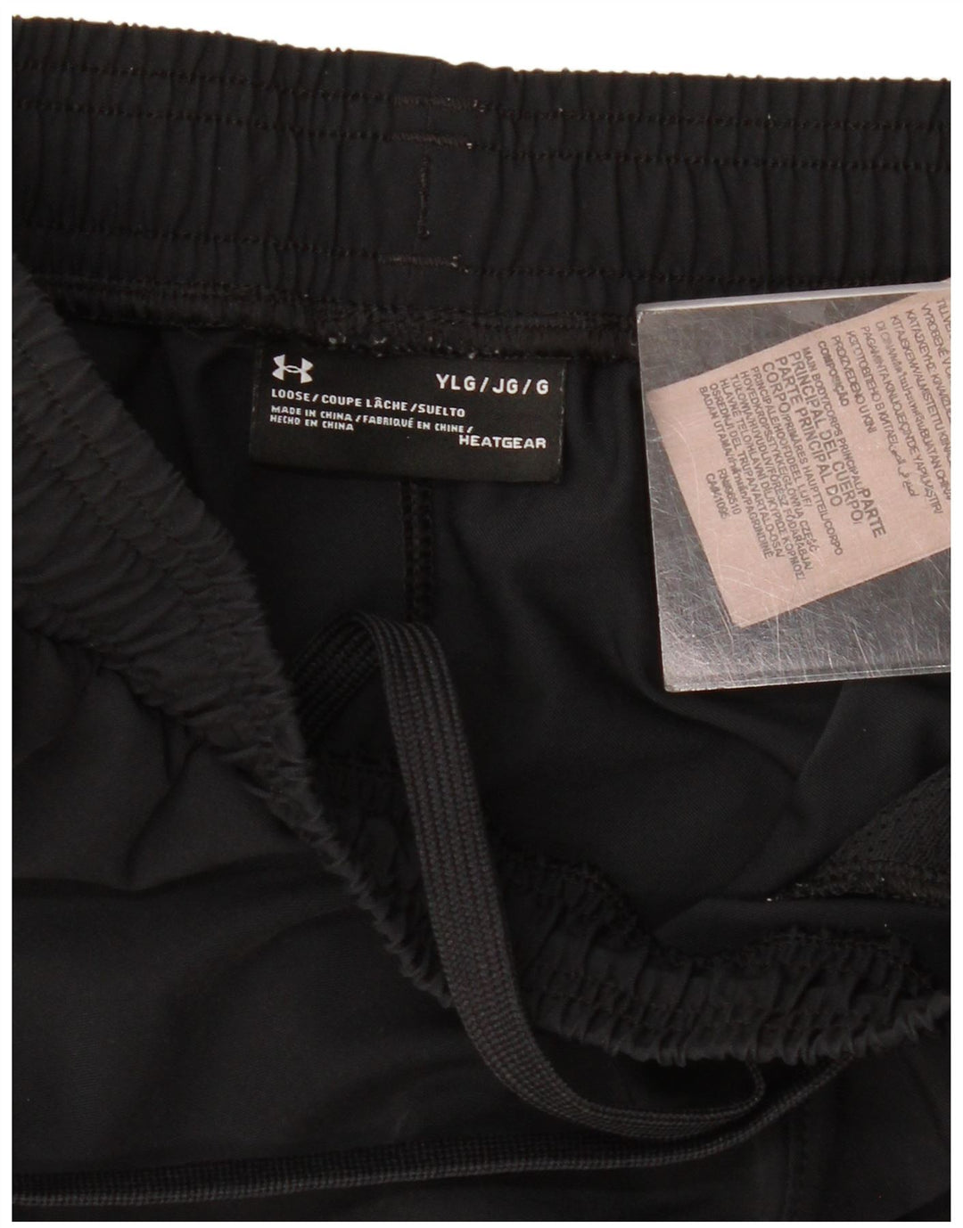 Chłopięce spodenki sportowe UNDER ARMOUR Heat Gear Graphic na 11-12 lat, duże, czarne