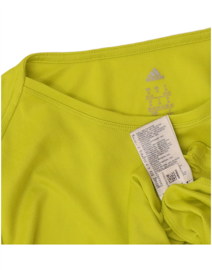 Damska koszulka Adidas Top UK 12/14 Średni zielony poliester