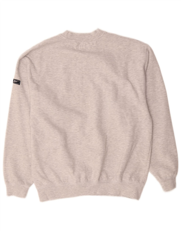 Męski sweter Reebok, mały, szary, nakrapiany poliester