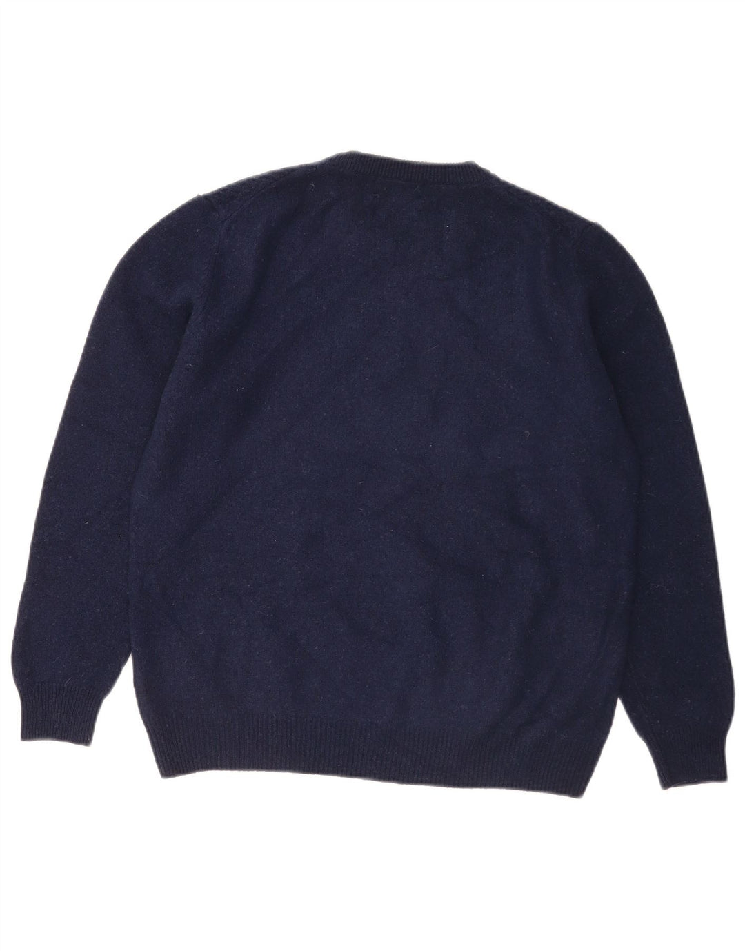 Męski sweter Marks & Spencer Blue Harbor z okrągłym dekoltem, średni granat
