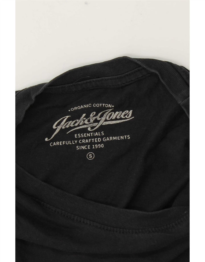 T-shirt męski Jack & Jones, mały, czarny, bawełniany