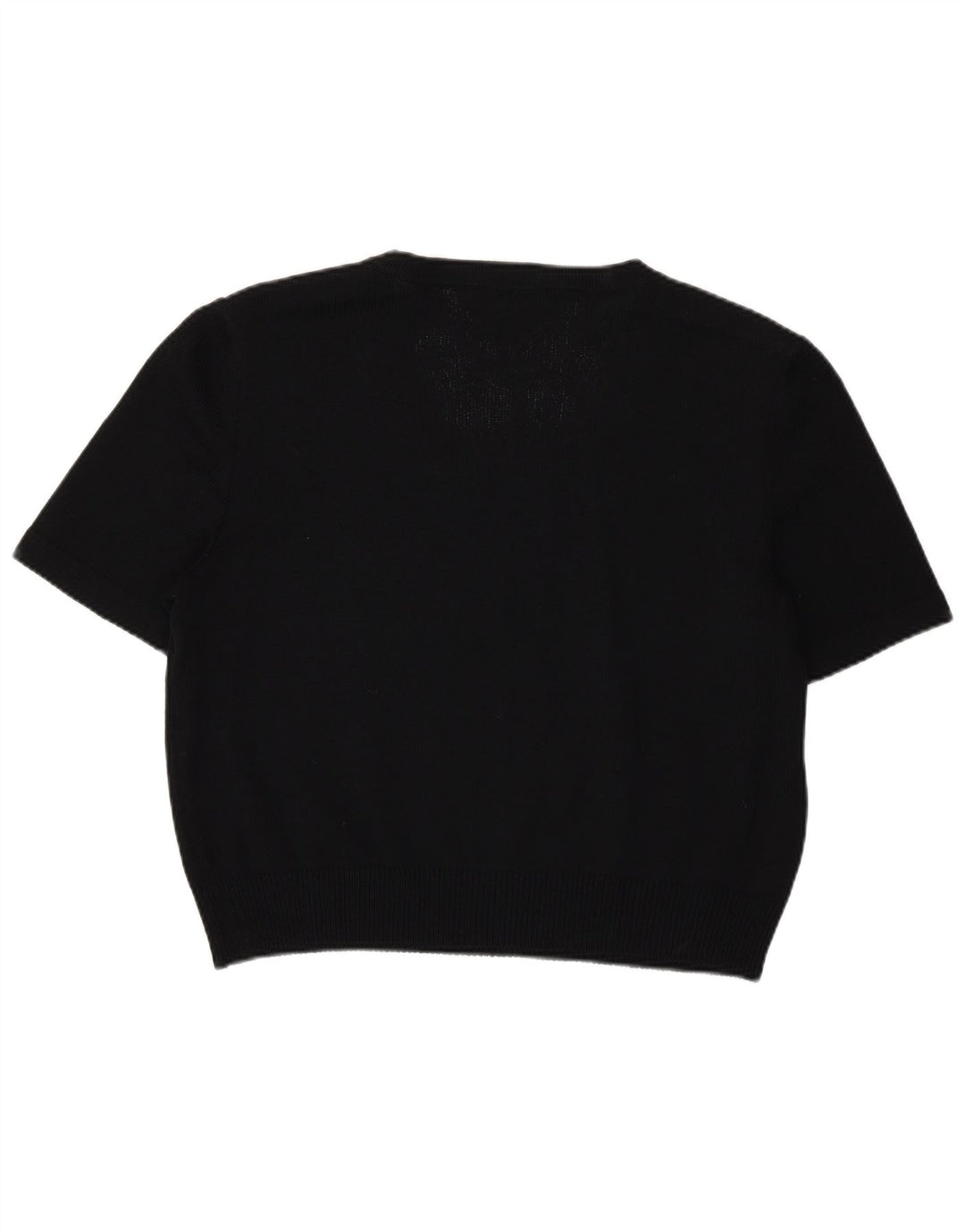 Damski sweter ST.John z krótkim rękawem i dekoltem w łódkę UK 16, duży czarny