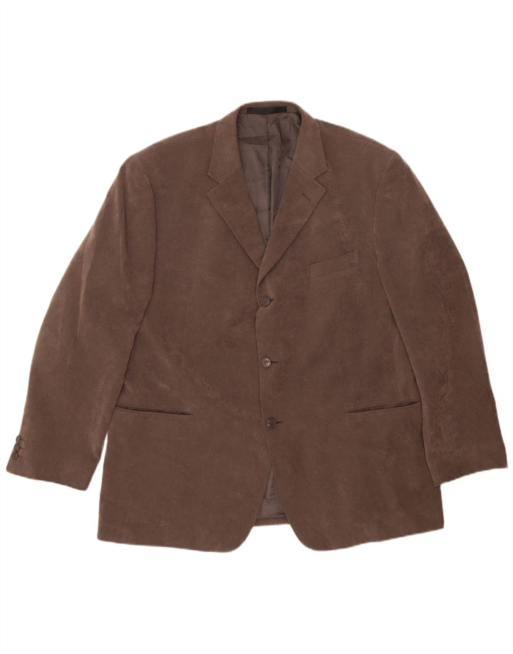 Marks & Spencer Męska marynarka zapinana na 3 guziki, UK 46 XL, szary poliester