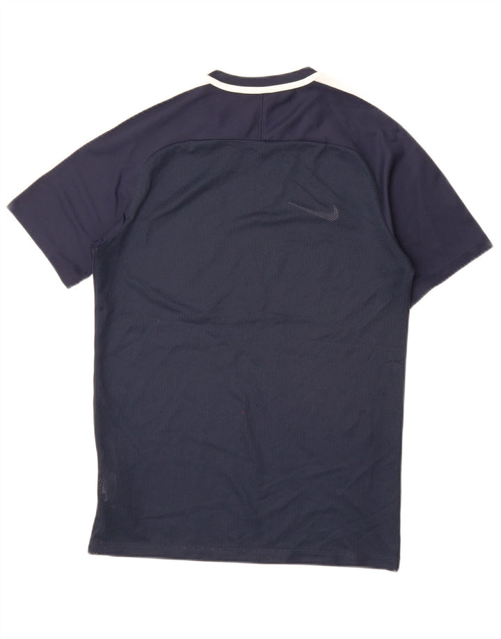 Męski T-shirt Nike Dri Fit, mały, granatowy, poliestrowy