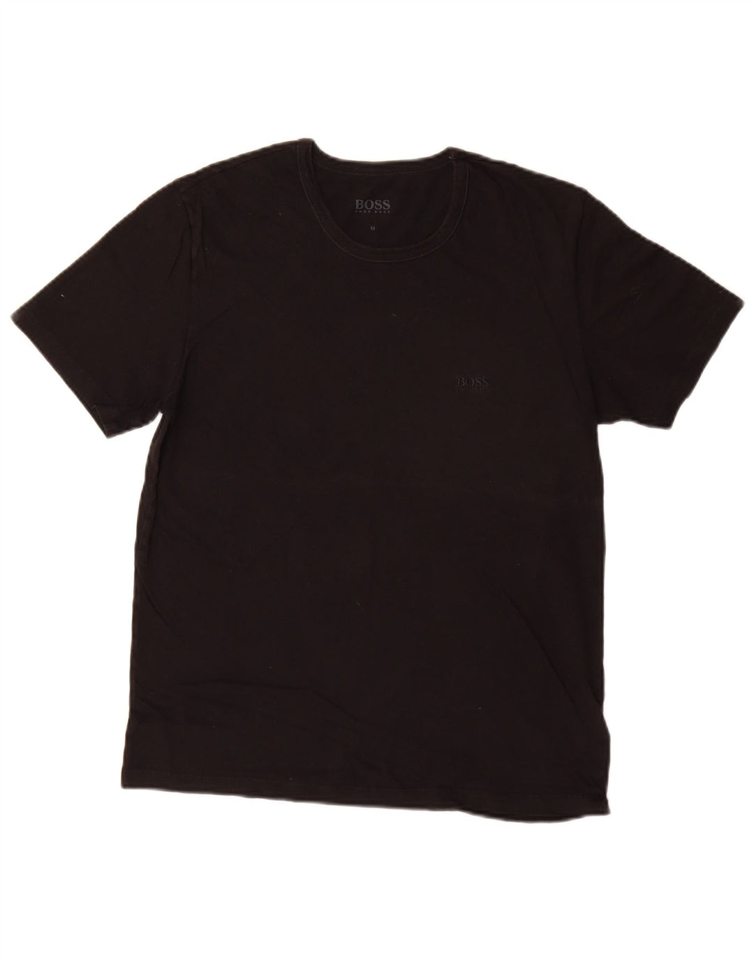T-shirt męski Hugo Boss, średni czarny, bawełniany