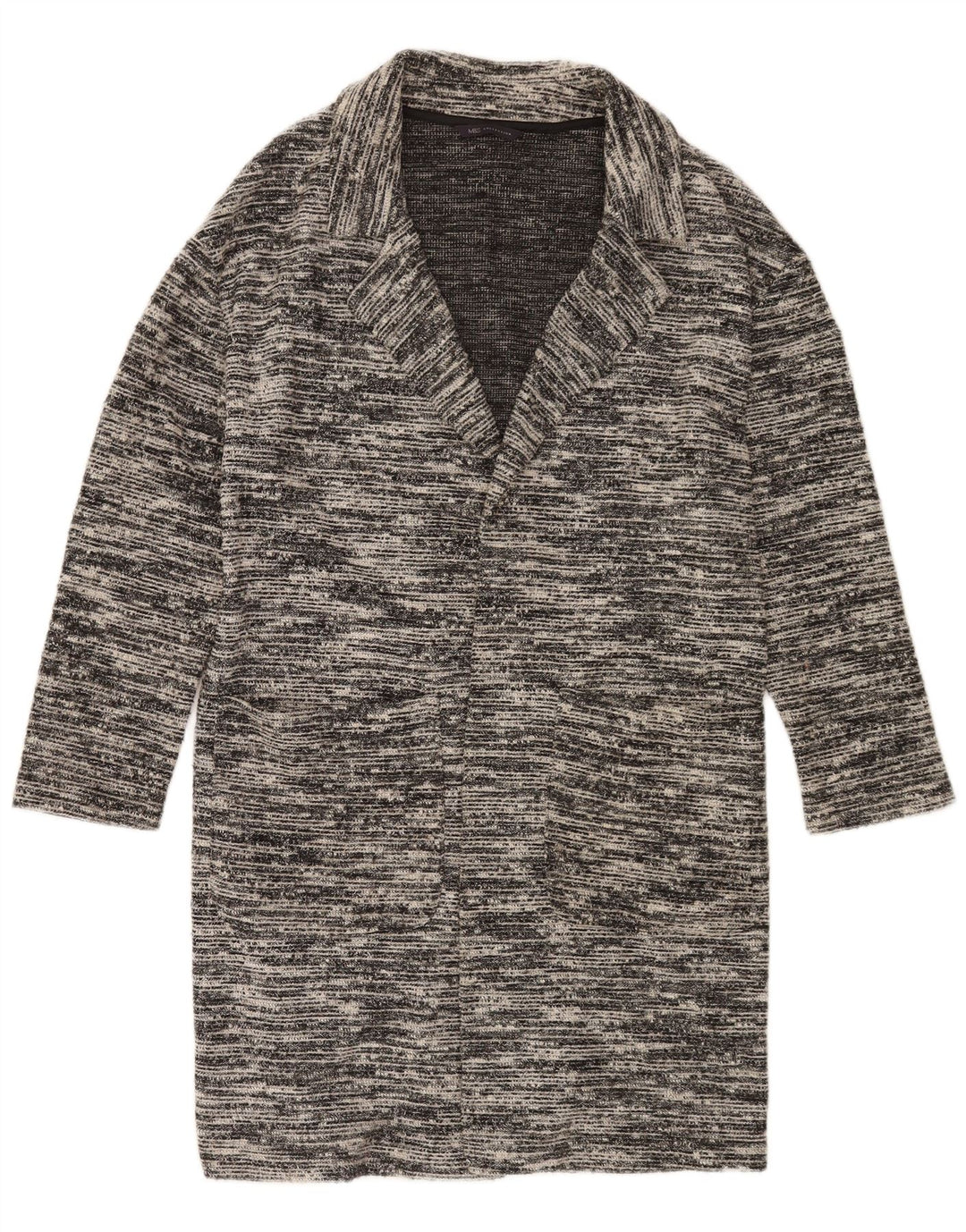 Sweter damski Marks & Spencer Longline Cardigan UK 12, średni szary, nakrapiany