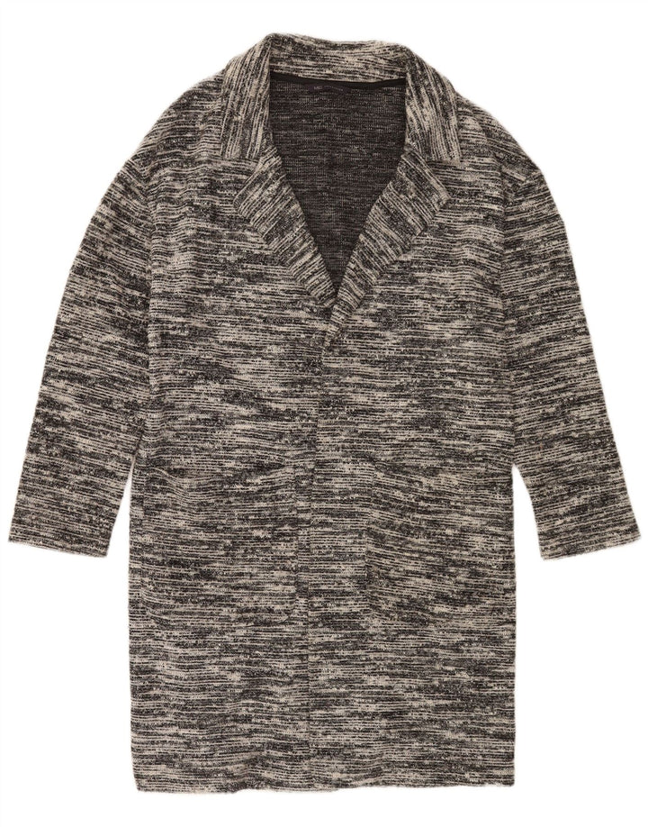 Sweter damski Marks & Spencer Longline Cardigan UK 12, średni szary, nakrapiany