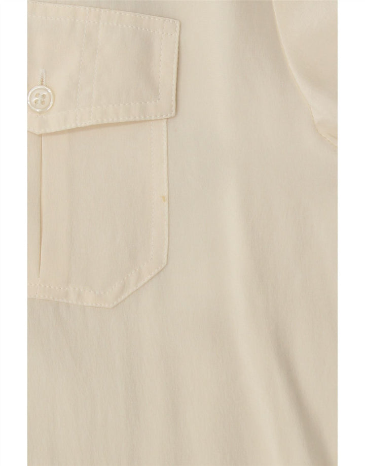 PROJECT Damska bluzka koszulowa UK 18 XL Off White Silk