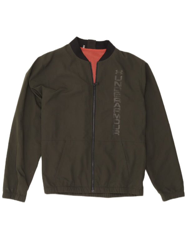 Męska kurtka bomber z grafiką Under Armour UK 40, duża khaki