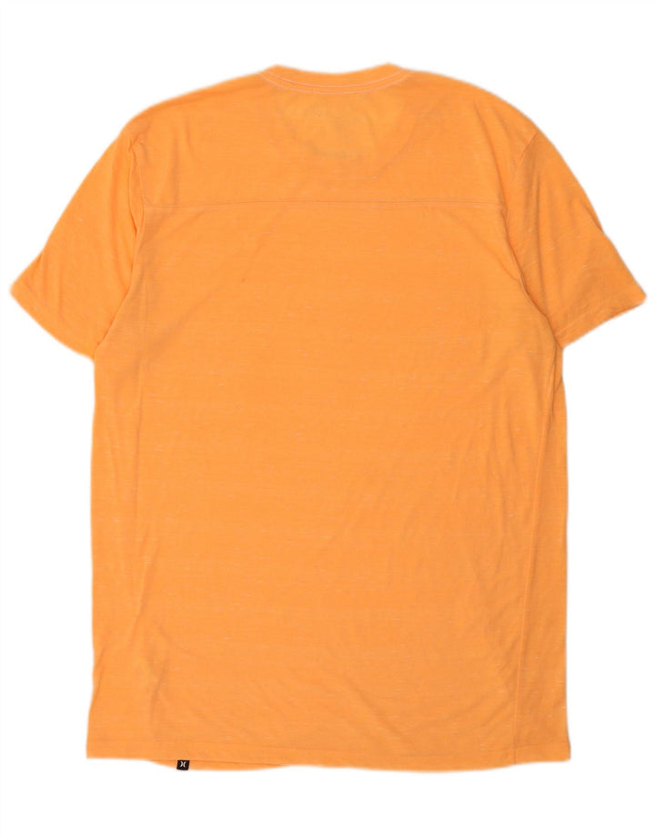 Męski T-shirt Hurley Premium Fit, duży, pomarańczowy, poliester