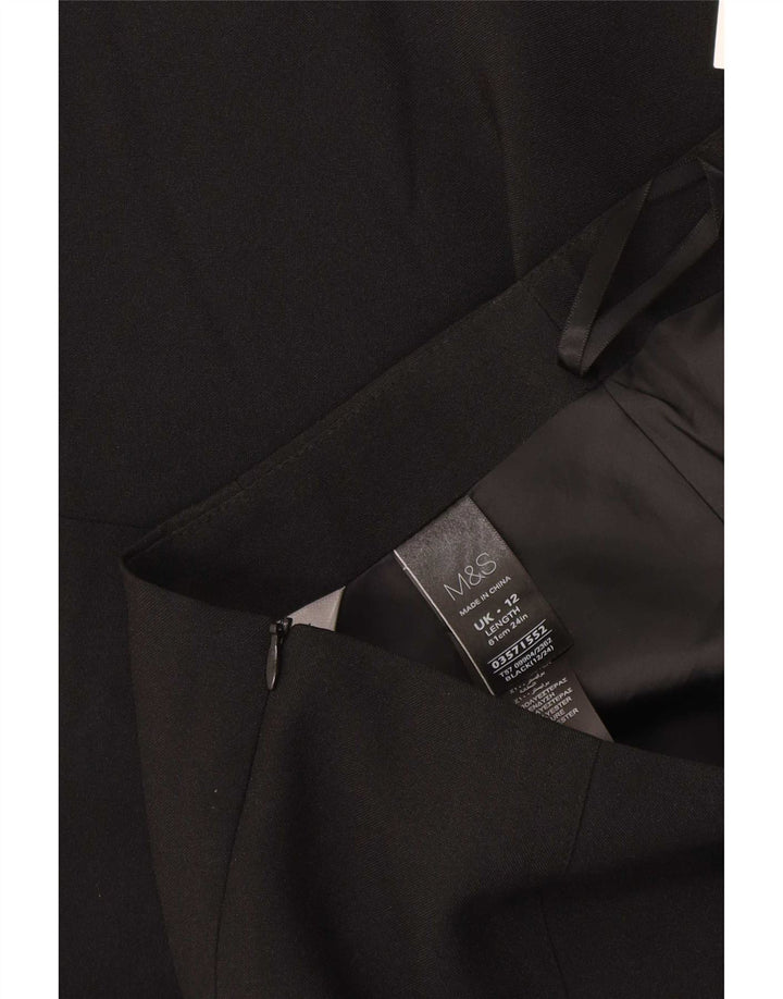 Marks & Spencer Damska spódnica ołówkowa UK 12 Medium W32 Czarny poliester