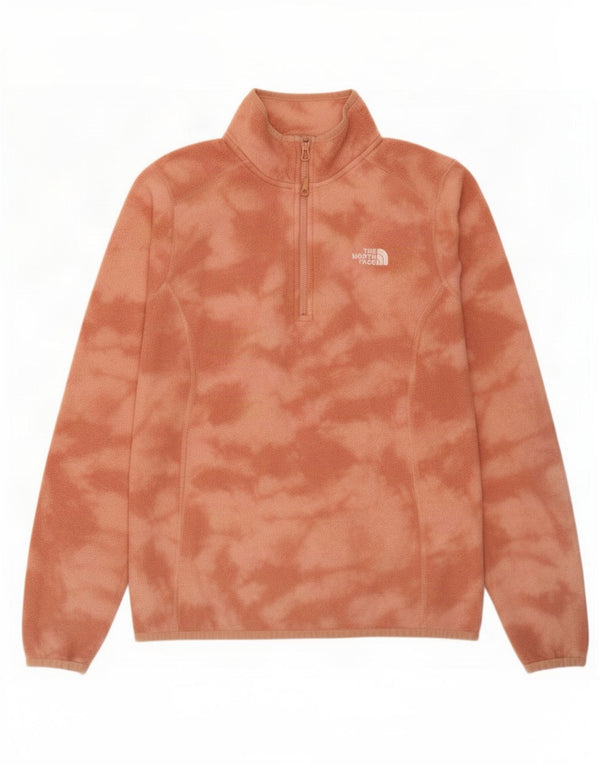 Damski sweter polarowy The North Face z zamkiem błyskawicznym UK 14, średni pomarańczowy krawat