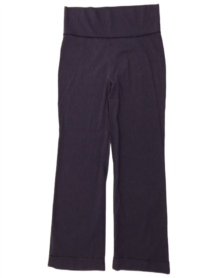 VINTAGE Womens Bootcut Casual Trousers W27 L31 Navy Blue