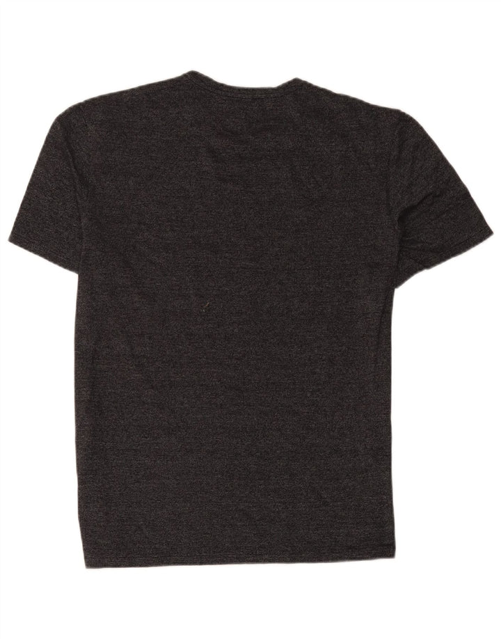 Cos Męski T-shirt Top Średniej Szarej Bawełny Nakrapianej