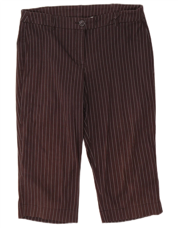 Marks & Spencer Damskie spodnie Capri EU 40 Medium W32 L18 Szare paski