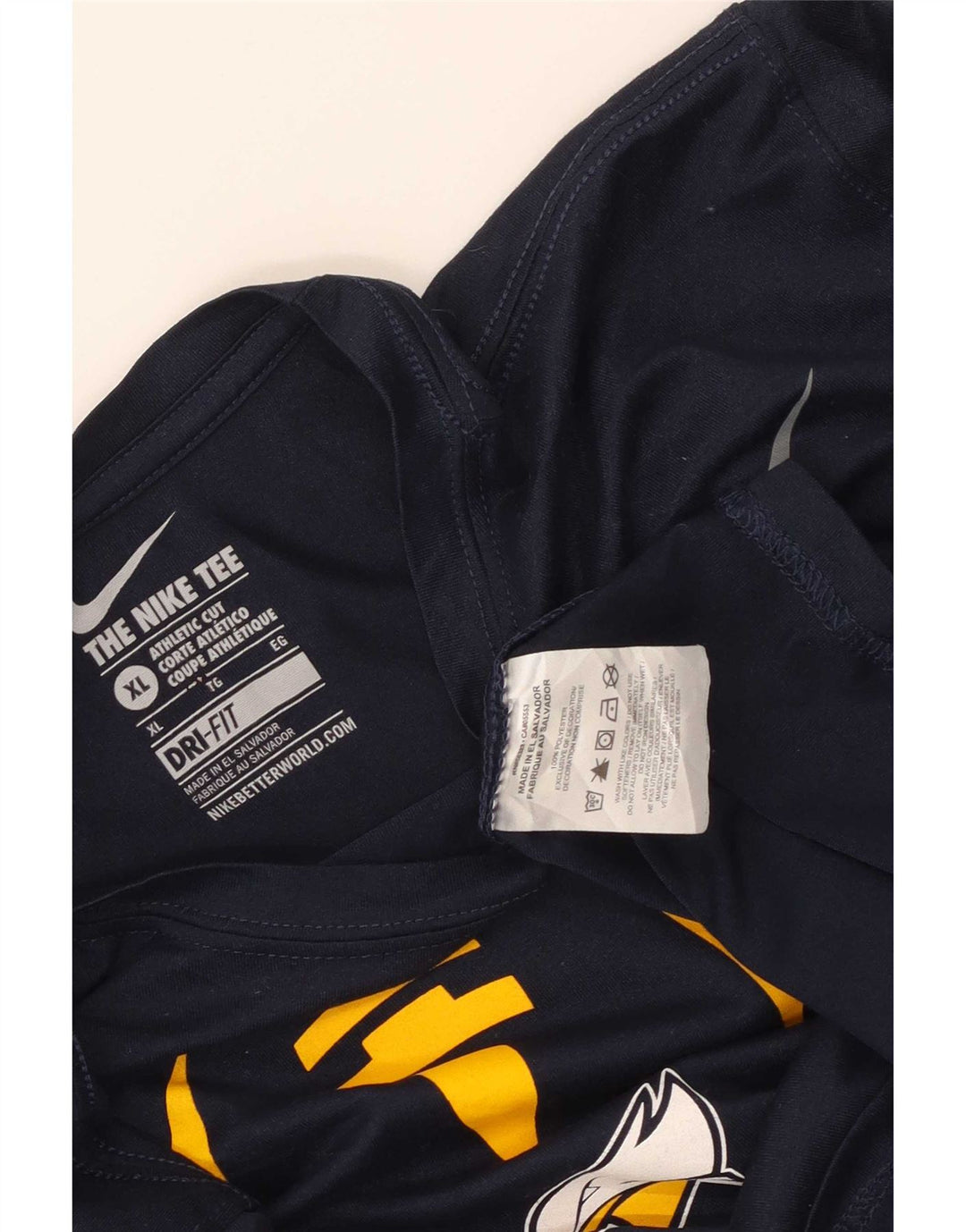 Męska koszulka Nike Dri Fit Graphic z długim rękawem XL, granatowa, poliestrowa