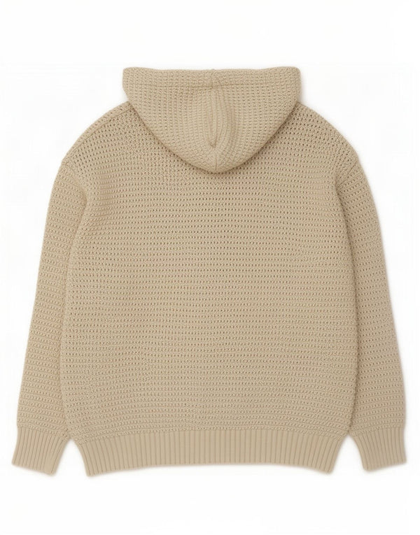 Męski sweter z kapturem Zara, duży, beżowy