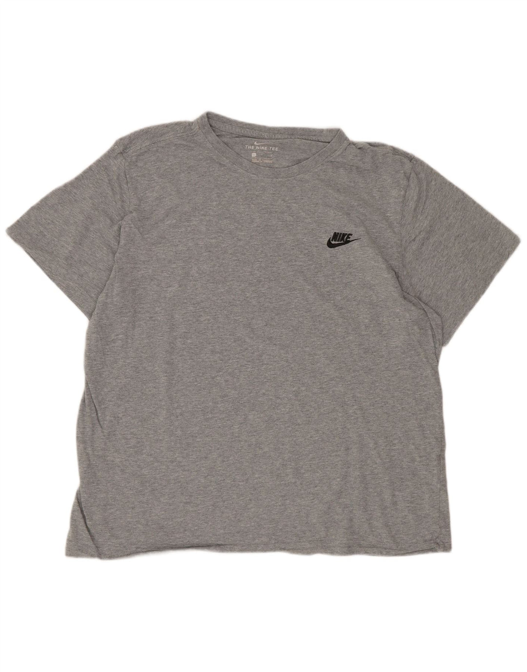 Męski T-shirt Nike Regular, duży, szary, bawełniany