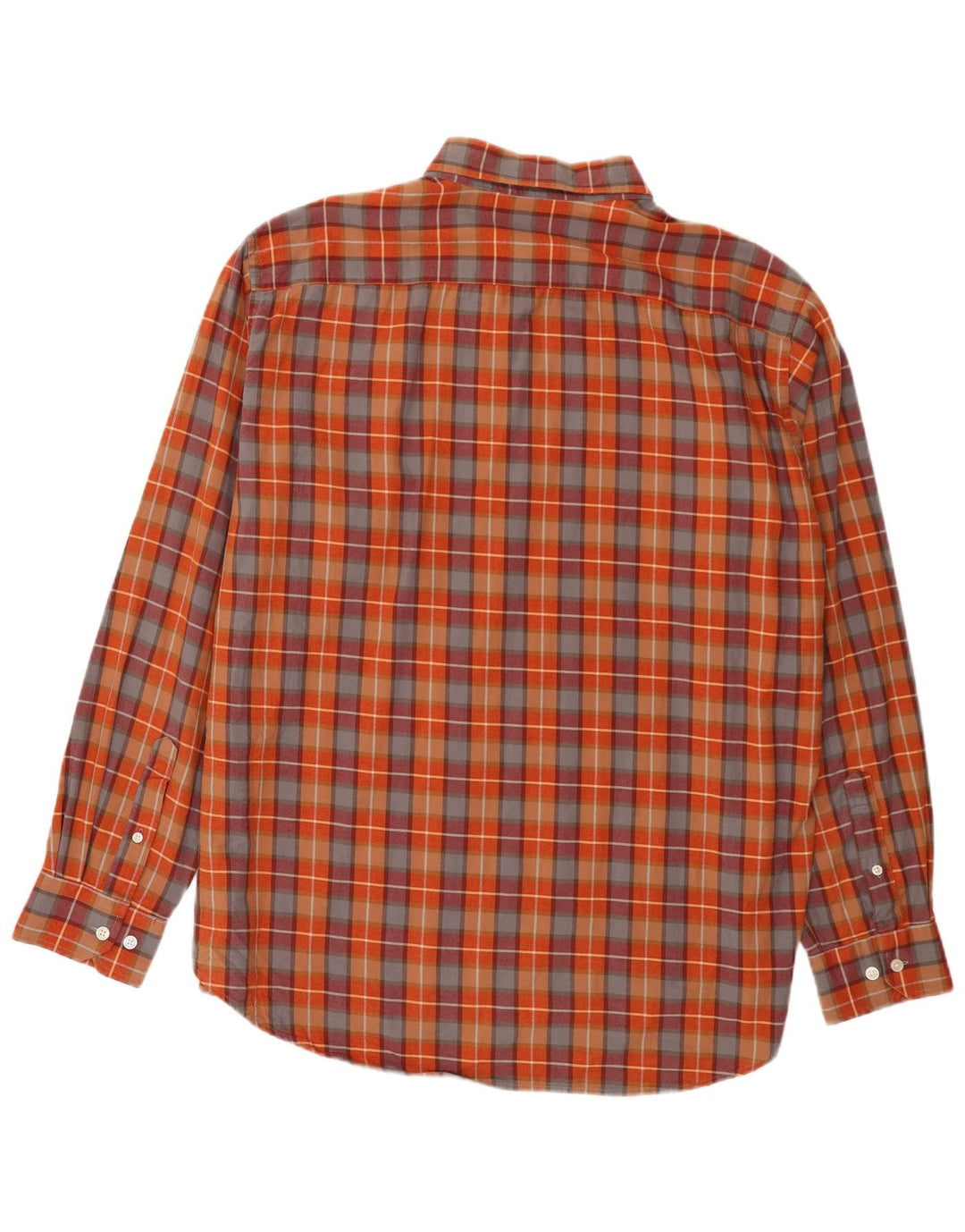 Męska koszula flanelowa Carrera 2XL, bawełniana w pomarańczową kratkę