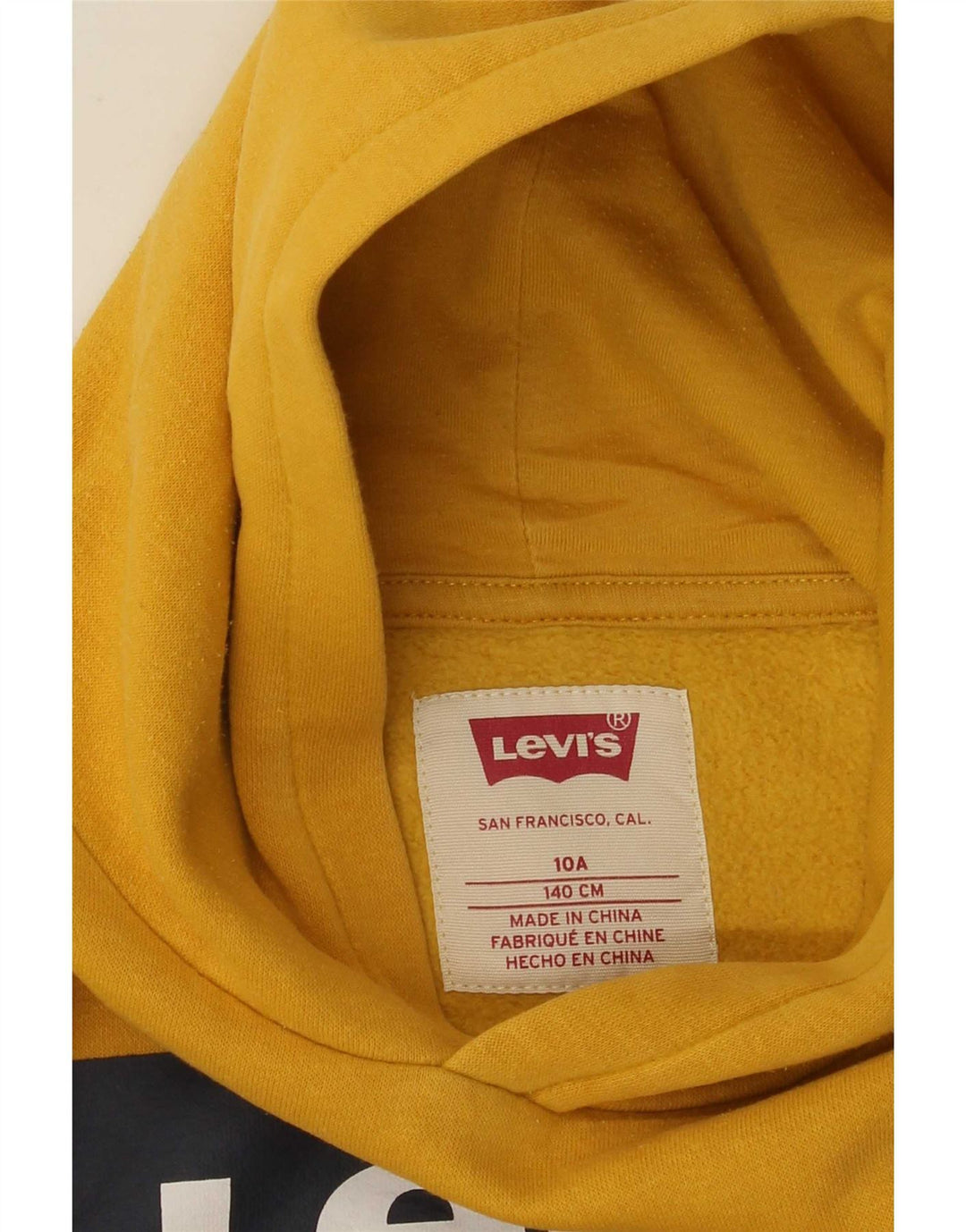 Chłopięcy sweter z kapturem Levi's 9-10 lat, żółty