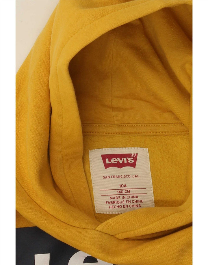 Chłopięcy sweter z kapturem Levi's 9-10 lat, żółty