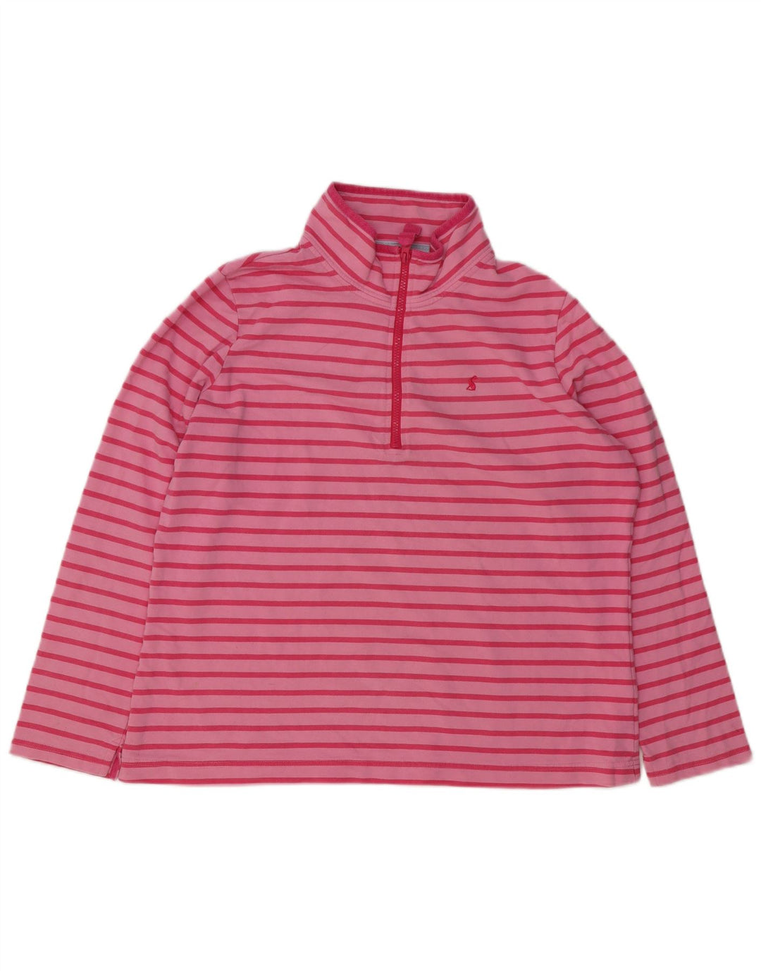 Damski sweter oversize Joules z zamkiem błyskawicznym, UK 18 XL, w różowe paski