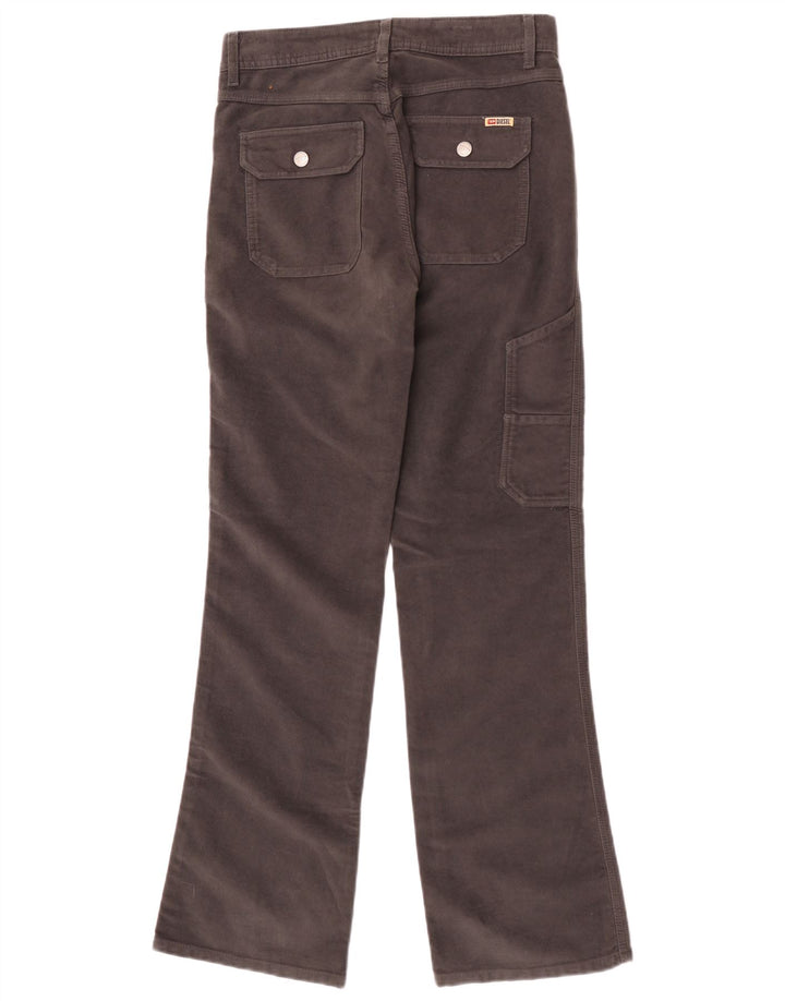 Aksamitne spodnie cargo Diesel Bootcut W27 L32 Szara bawełna