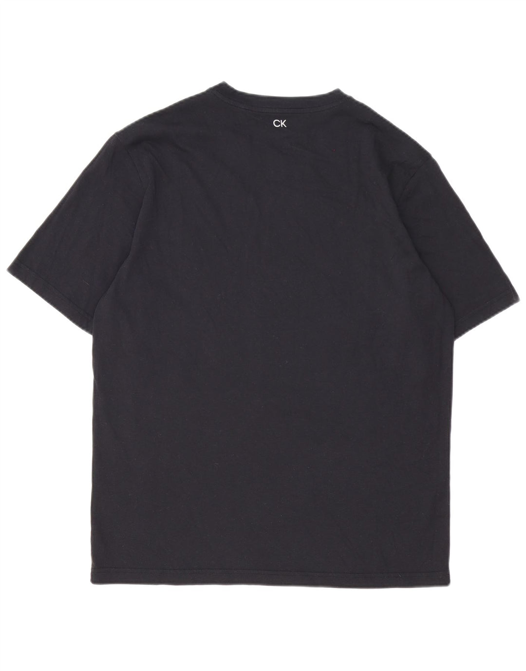 T-shirt męski Calvin Klein, duży, czarny, geometryczny, bawełniany