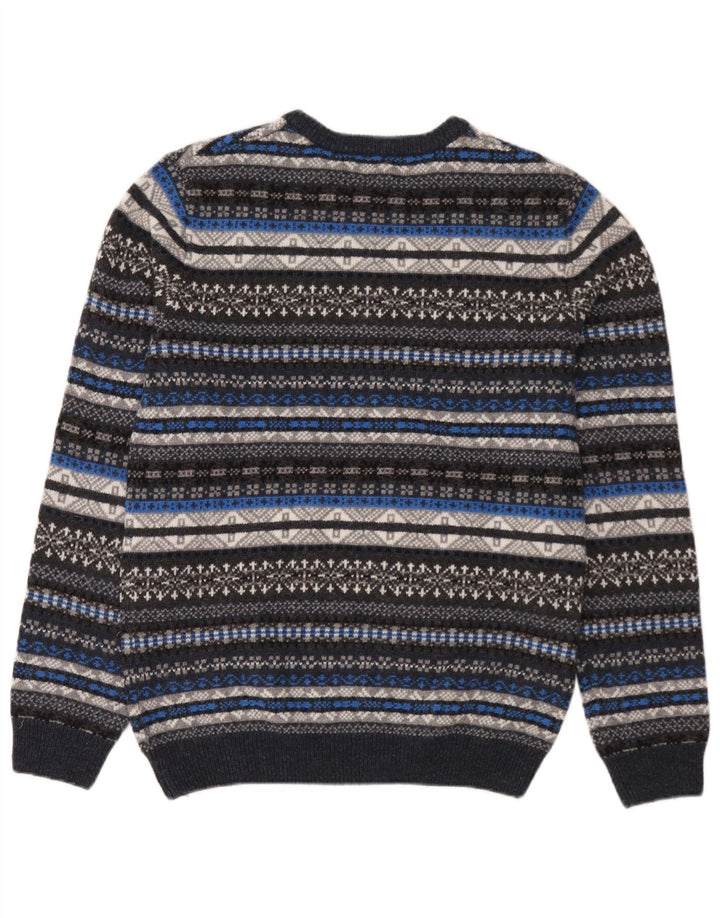 Męski sweter z okrągłym dekoltem Esprit, średni, wielokolorowy Fair Isle