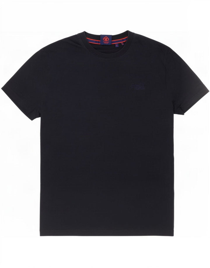 Męski T-shirt Superdry, duży, granatowy, bawełniany
