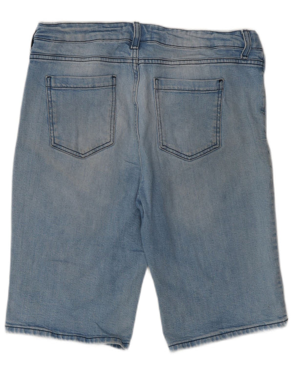 Marks & Spencer Damskie Bermudy Denim Spodenki UK 16 Duże W32 Niebieskie Bawełniane