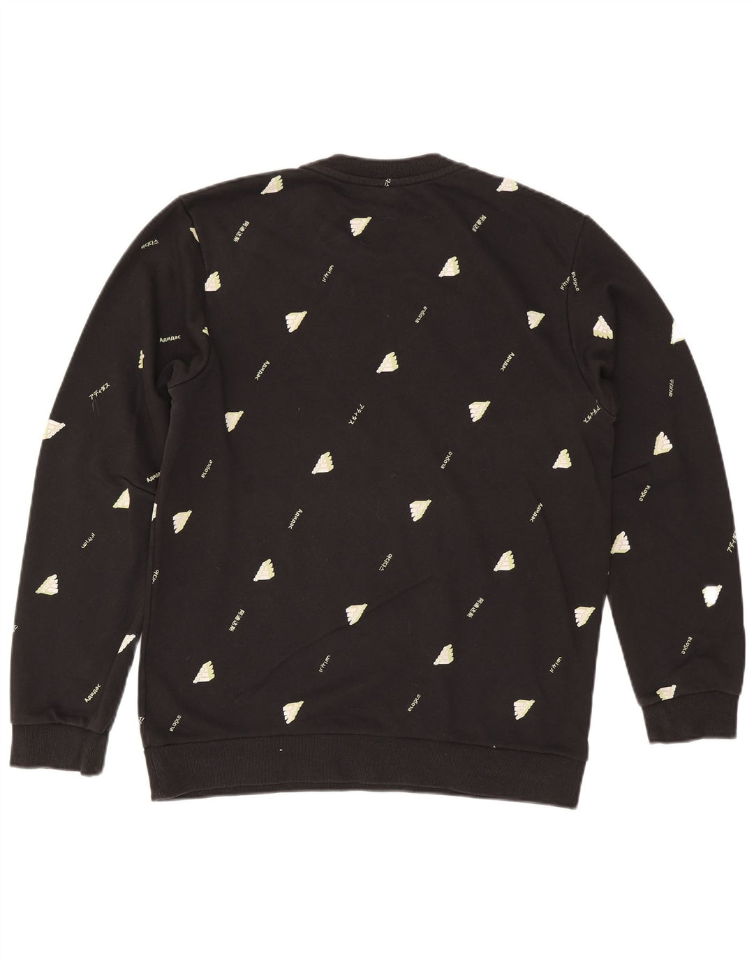 Adidas Męska bluza z grafiką, duża, czarna, bawełniana