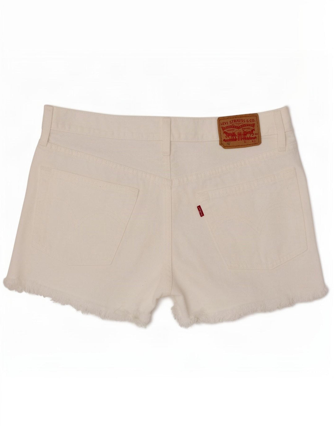 Damskie spodenki jeansowe Levi's 501 W28 Średnio biała bawełna