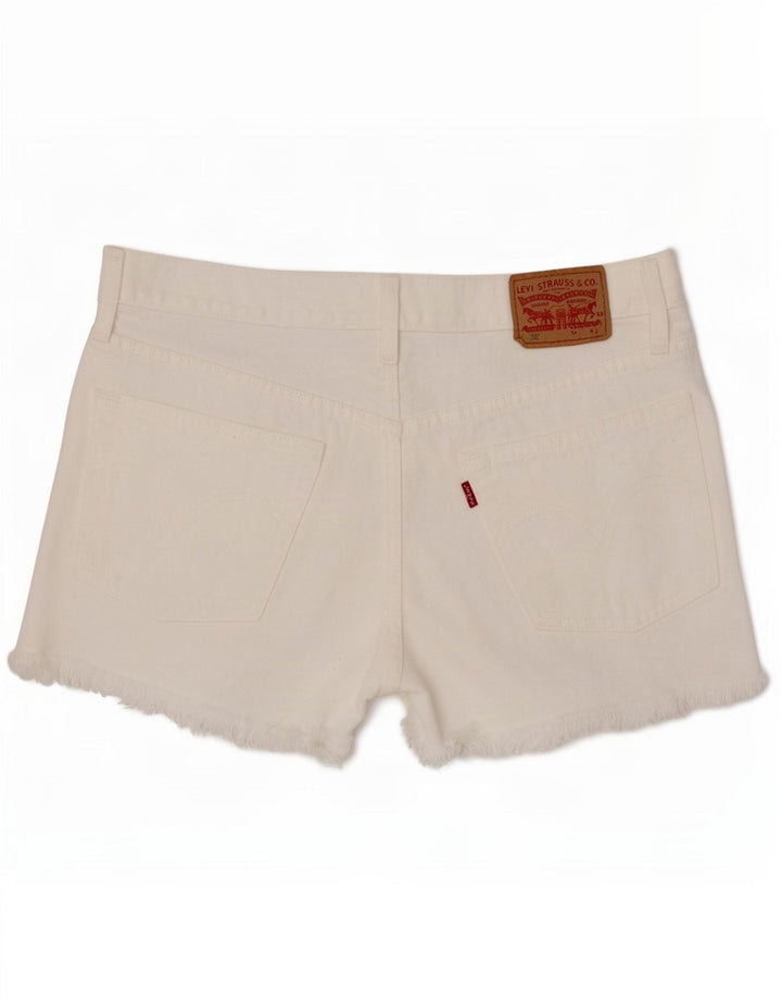 Damskie spodenki jeansowe Levi's 501 W28 Średnio biała bawełna