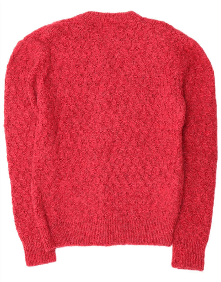 Sweter damski w stylu vintage UK 16, duży czerwony