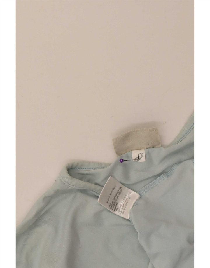 Damski top Asics z długim rękawem UK 14, duży, niebieski, bawełniany