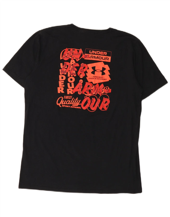 Męski T-shirt z grafiką Under Armour, duży, czarny