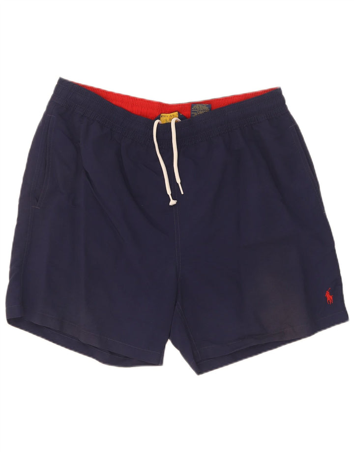 Męskie spodenki kąpielowe Polo Ralph Lauren, duże, granatowe, poliamidowe
