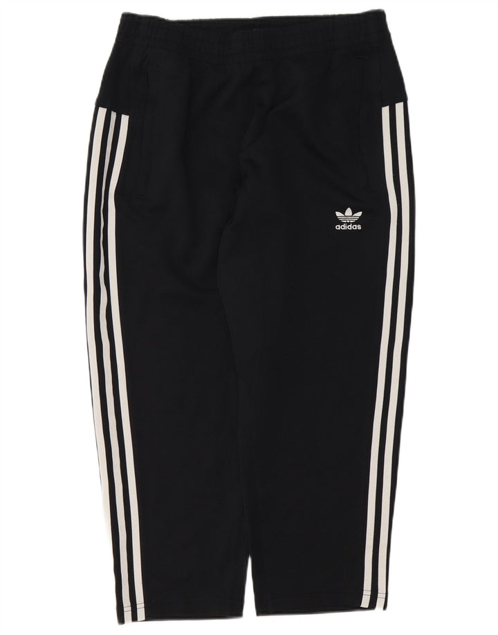 Męskie spodnie dresowe Adidas, małe, czarne, poliestrowe