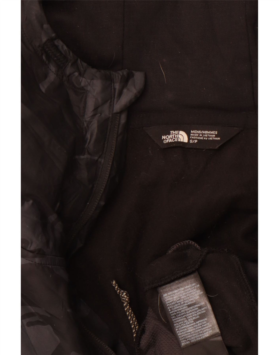 Męski sweter z kapturem i zamkiem THE NORTH FACE, mały, czarny, sportowy