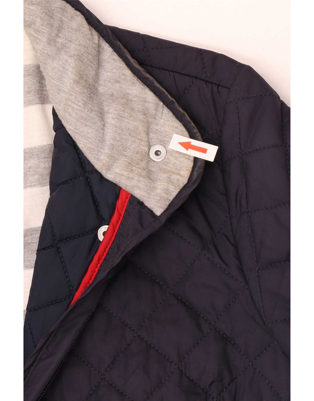 Damska pikowana kurtka Tommy Hilfiger UK 10, mała, granatowa, poliestrowa