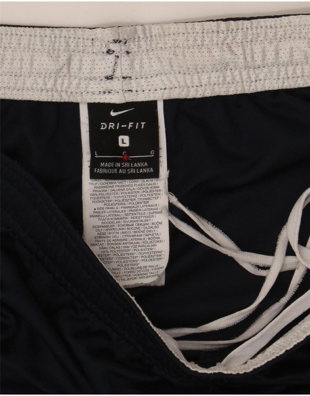 Męskie spodenki sportowe Nike Dri Fit, duże, granatowe, z poliestru
