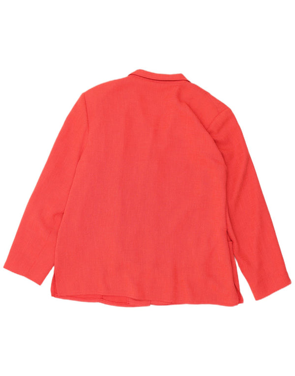 Damska marynarka zapinana na 4 guziki Avalon UK 20 2XL Różowy poliester