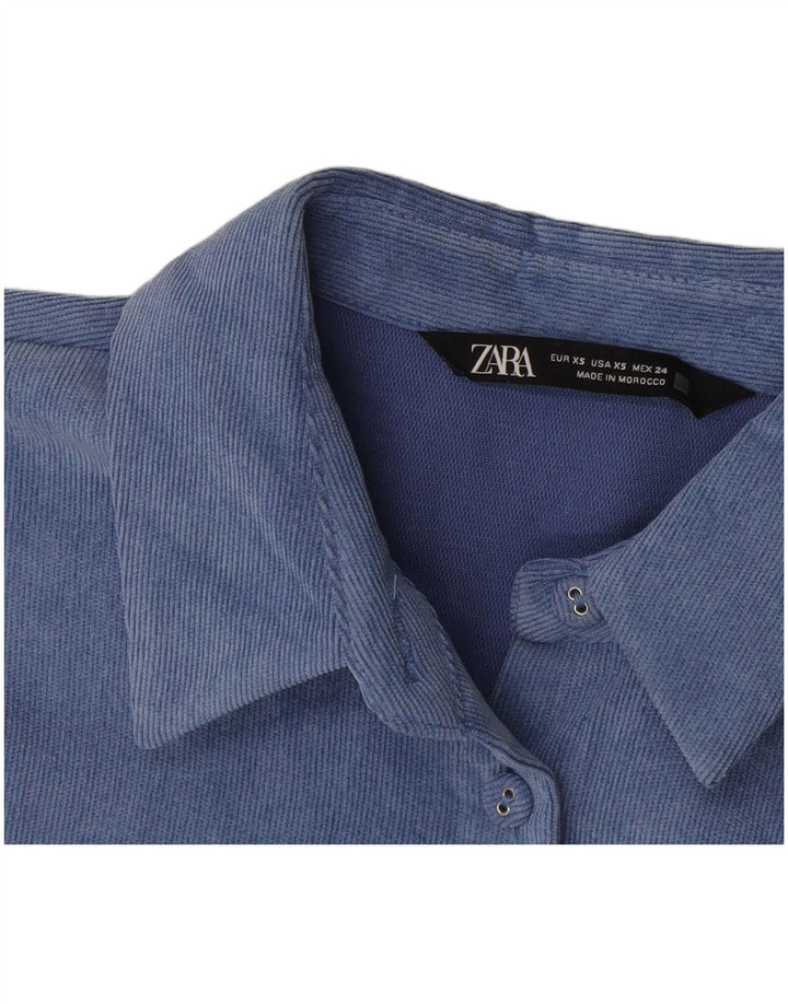 Męska koszula oversize Zara UK 6 XS niebieska